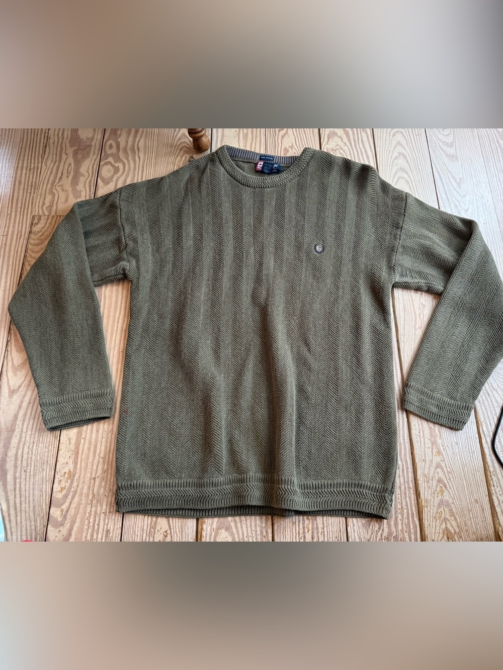 Chaps Ralph Lauren XXL Cotton Herringbone Knit Sweater